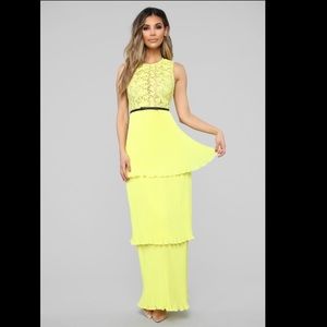 Fashion Nova Tiers Of Joy Chiffon Maxi Dress